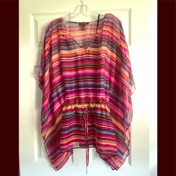 Ralph Lauren 2pc sheer top with camisole - Picture 2 of 5